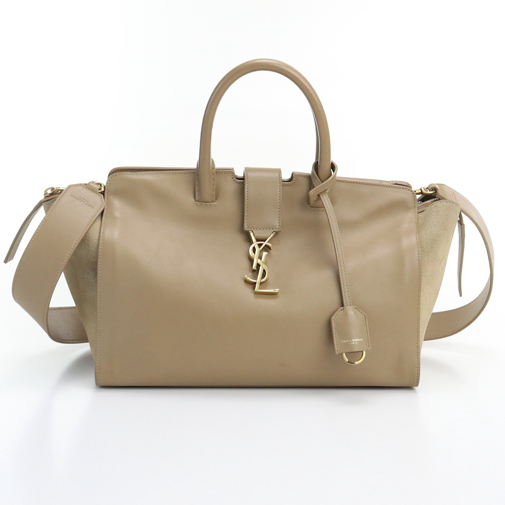 Saint Laurent Downtown Cabas 2way Handbag Leather